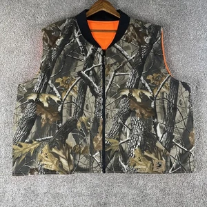 North American Hunting Club Vest Mens 3XL Realtree Camo Reversible Blaze Orange - Picture 1 of 7