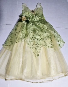 Disney Store Princess and the Frog Tiana Dress Girls Size 7/8 - Picture 1 of 8