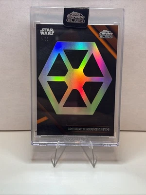 2024 Topps Star Wars Chrome Black - Separatists / Confederacy 14/25 CASE HIT - Image 1 of 3