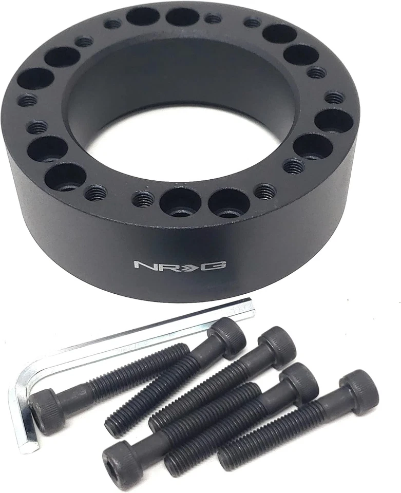 NRG 6 PERNOS VOLANTE ALUMINIO BUJE ADAPTADOR ESPACIADOR 1" SRK-510BK Foto 1 de 2