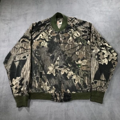 Chaqueta Bomber Camuflada Mossy Oak Para Hombres 2XL XXL Break Up Hecha en EE. UU. Años 90 De Colección Grunge Foto 1 de 4