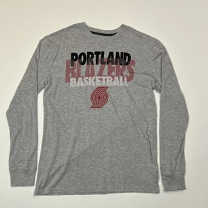Portland Trail Blazers Shirt Herren Größe Large grau Langarm NBA Basketball Tee - Bild 1 von 10