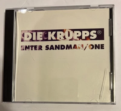 Enter Sandman / One, Die Krupps, (CD, 1993), HR-66269-2 Metallica Covers-VG+ Foto 1 de 4