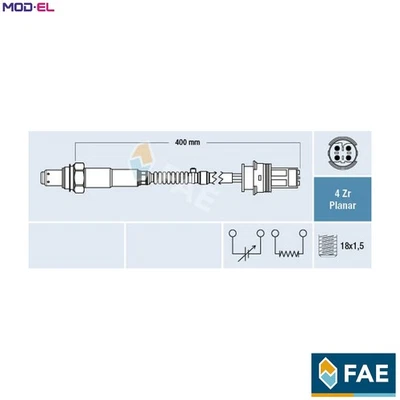 LAMBDA SENSOR 77445 FOR BMW N52B25BE/A/BF/B 2.5L N52B30A/BF N53B30A 3.0L 6cyl - Image 1 of 4