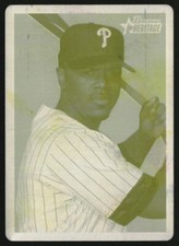 2006 Bowman Heritage Printing Plate Yellow Jimmy Rollins 1/1