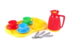 Children's Kids Play Kitchen Cooking Plates Cutlery Toy Tea Set - Picture 1 of 1