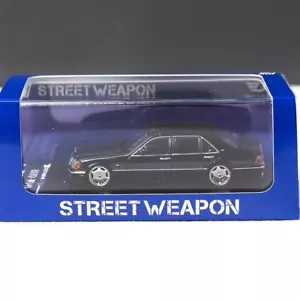 Street Weapon 1/64 Scale Mercedes-Benz S600 W140 1991 Black Diecast Car Model To - Picture 1 of 6