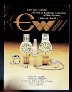 Catálogo de relojes y joyas Elgin & Waltham 1978 Memphis Tenn. - Imagen 1 de 13