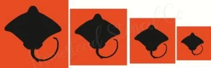~ARTICOLO 6713 SET Stingray 1" - 5" - Stencil per insegne riutilizzabili - Foto 1 di 1