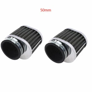 50mm Motorcycle Air Cold Filter Cleaner For Honda Scooter ATV Pit Dirt Bikes - Picture 1 of 11