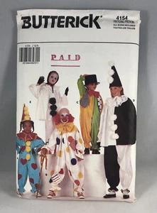 Butterick 4154 UNCUT Clown Costumes Childrens Girls Boys Costume Sewing Pattern - Picture 1 of 4