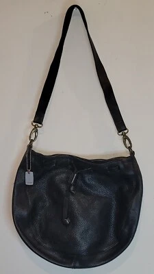 NINE WEST Bolso Hobo de Cuero Negro Cartera de Hombro Bolso Bandolera Foto 1 de 4