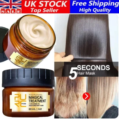 PURC 5 Seconds Keratin Hair Mask Collagen Hair Treatment Repair Damaged Conditioner