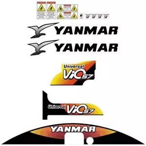 Decal Sticker Set Yanmar Vio57 Digger Excavator Decal Set - Picture 1 of 3