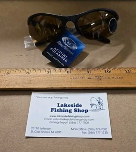 FLYING FISHERMAN POLARIZED TRIACETATE UV400 SUNGLASSES 7793BY BLACK YELLOW-AMBER - Picture 1 of 7