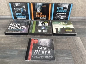 X7 Peter Robinson, Andy McNab, Francis Knight, John Grisham Audio CD Book Bundle - Imagen 1 de 22