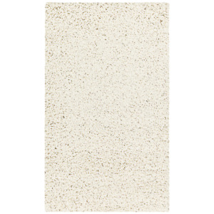 Mainstays Solid Casual Ivory Shag Area Rug, 1'8"X2'10"