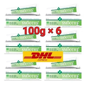 6X Smooth E Cream Reduce Wrinkles Scars Dark Spots Wounds Burns 100g 3.5oz DHL - Picture 1 of 5