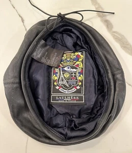 Laulhere "Bruce TL" Traditional Lined French Leather Beret (Best Quality) - Picture 1 of 3