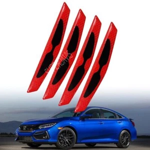 Carbon Fiber Anti-collision Strip Warning Decorative Sticker For Honda Civic - Picture 1 of 16