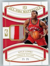 2019-20 Panini National Treasures All-NBA Patch Gold #NBM-KLY Kyle Lowry #25/25