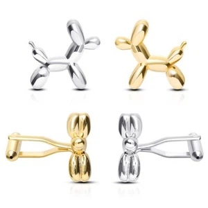 BRAZALETES DE PLATA DE BODA DE HOMBRE ENCHAPADOS EN ORO COBRE ESLABONES DE PUÑO DE MODA PERRO - Imagen 1 de 12