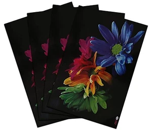 Flower Printed PVC Table Placemats -Set of 4 - Picture 1 of 3