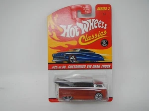 Hot Wheels Classics Series 2 Customized VW Drag Truck Red / White - Picture 1 of 4