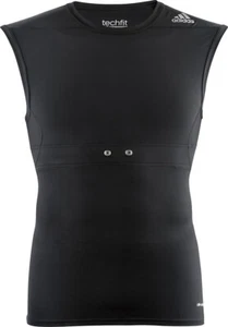 Totalmente Nueva Camisa Para Hombre Adidas Techfit Sensor del Ritmo Cardíaco Negra (AC1824) M - Imagen 1 de 3