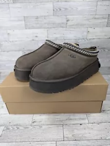 UGG Tazz Hickory Platform womens shoes 1122553 Slippers Suede Size 9 - Picture 1 of 15
