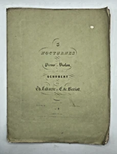 3 NOCTURNES PIANO VIOLON n. 2 Schubert Labarre Beriot Spartito Troupenas sec XIX - Imagen 1 de 5