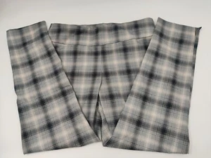 Zac & Rachel Knöchelhose Damen Gr. Large schwarz grau kariert PullOn 34 x 27 hoher Bund - Bild 1 von 10