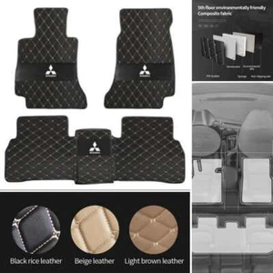 For Mitsubishi Car Floor Mats Front & Rear Custom Cargo Liners All Series Carpet - Imagen 1 de 33