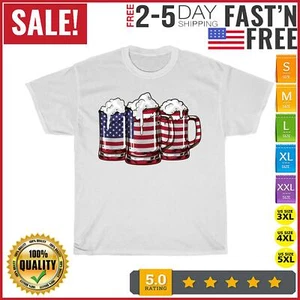 Patriotic Memorial Day - USA American Flag 4th of July Vintage T Shirt Men Women - Picture 1 of 9