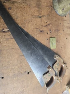 2 x Disston Handsaw 24” D-8 7 Point Woodworking Carpenter Joiner  - Picture 1 of 11