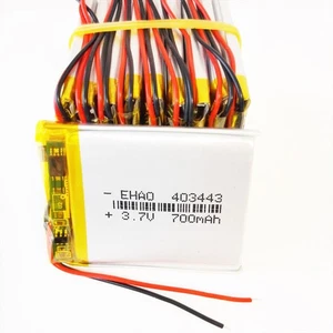 3.7V 700mAh 403443 Lipo Rechargeable Battery For GPS Camera Speaker Smart Watch - Picture 1 of 20