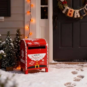 Christmas Mailbox Decoration Gifts Letterbox for Home Office Yard Front Door - Picture 1 of 7