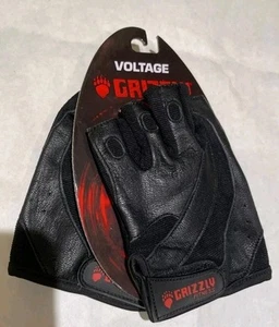 Grizzly Fitness Voltage Lifting and Training Gloves Fingerless Sz L NEW - Picture 1 of 11