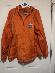 Auburn Tigers Windbreaker mit Kapuze Regenschutz Reißverschluss Mantel Größe Xl - Bild 1 von 11