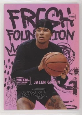 2021 Skybox Metal Universe Champions PMG Pink /75 Jalen Green #FF1 Rookie RC - Image 1 of 2