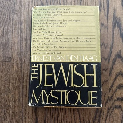 The Jewish Mystique Fact & Fiction by Ernest van den Haag Hardcover - Used - Image 1 of 4