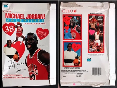 3 - 1991 Michael Jordan Valentines Cardboard Cards - White Empty Box - Neat Item - Image 1 of 3