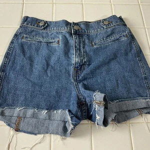 Madewell Shorts Women Size 25 Blue Cut Off - Picture 1 of 7