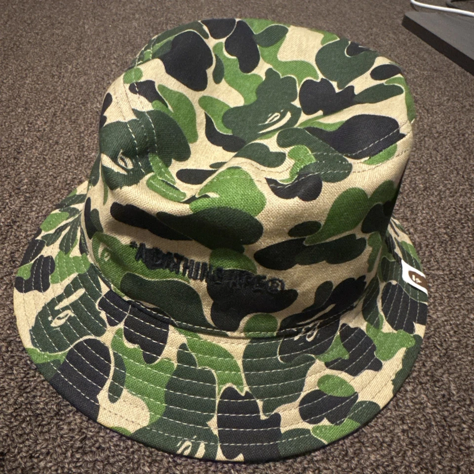 Bape A Bathing Ape 1er Camuflaje Camuflaje Sombrero Cubo Para Hombre Talla Grande Foto 1 de 3
