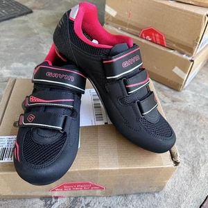 Gavin VELO Road Cycling Shoes Size 42 Men 8 / Women 9.5 Black Red 2 or 3-Bolt - Picture 1 of 12