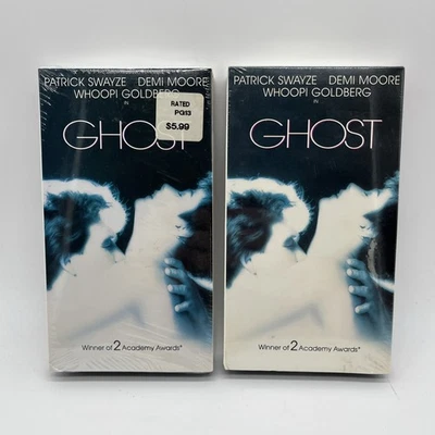 GHOST x 2 VHS NEW SEALED SWAYZE DEMI MOORE WHOOPI GOLDBERG MCDONALD'S & Standard - Image 1 of 4