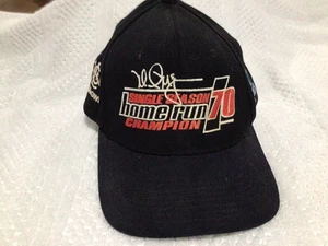 Vintage Mark McGwire Home Run Champion #70 Black Wool /Acrylic Baseball Cap Hat - Picture 1 of 7