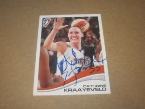 CATHRINE KRAAYEVELD AUTOGRAPHED 2007 RITTENHOUSE WNBA CARD # 48 LIBERTY - Picture 1 of 1