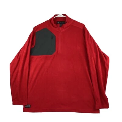 Dri Duck DDX Fleece Jacket Men’s Large Red Pullover Quarter Zip Lightweight - Image 1 of 4
