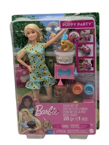 Mattel Barbie Puppy Party Doll & Accessories Dogs Barbie Dough Playset Free Ship - Imagen 1 de 10